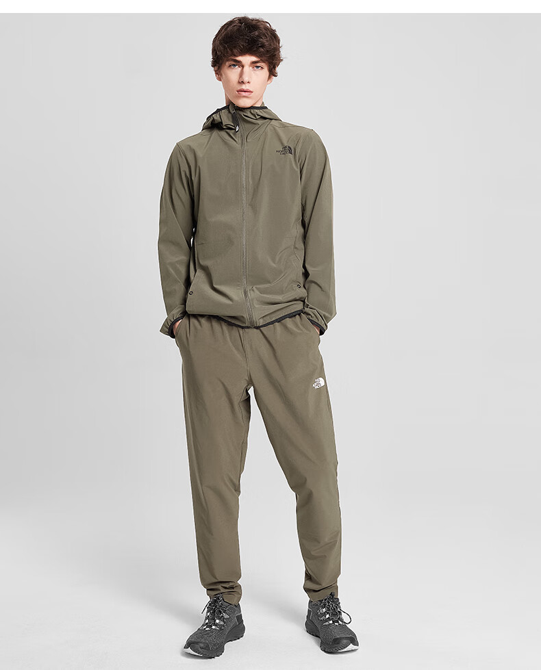 北面皮肤衣男20春夏thenorthface户外舒适防泼水外套外套4cky21l绿色