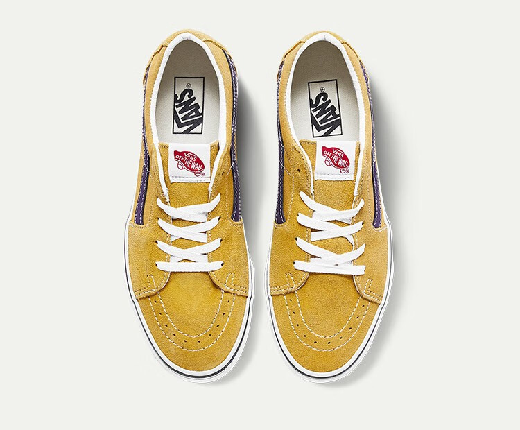vans范斯官方 姜黄色vans汽水男鞋女鞋低帮板鞋运动鞋 黄色/紫色 45