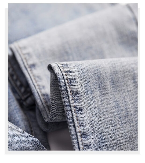 rampage浅蓝灰牛仔裤女2020秋季新款高腰显瘦弹力修身九分裤女小脚