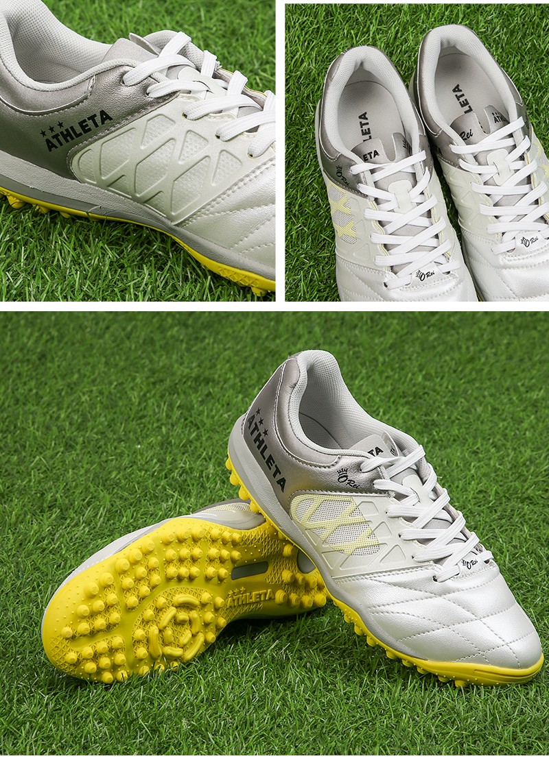 athleta阿仕利塔足球鞋男女tf碎钉人草儿童青少年球鞋 pwh/sil【白银