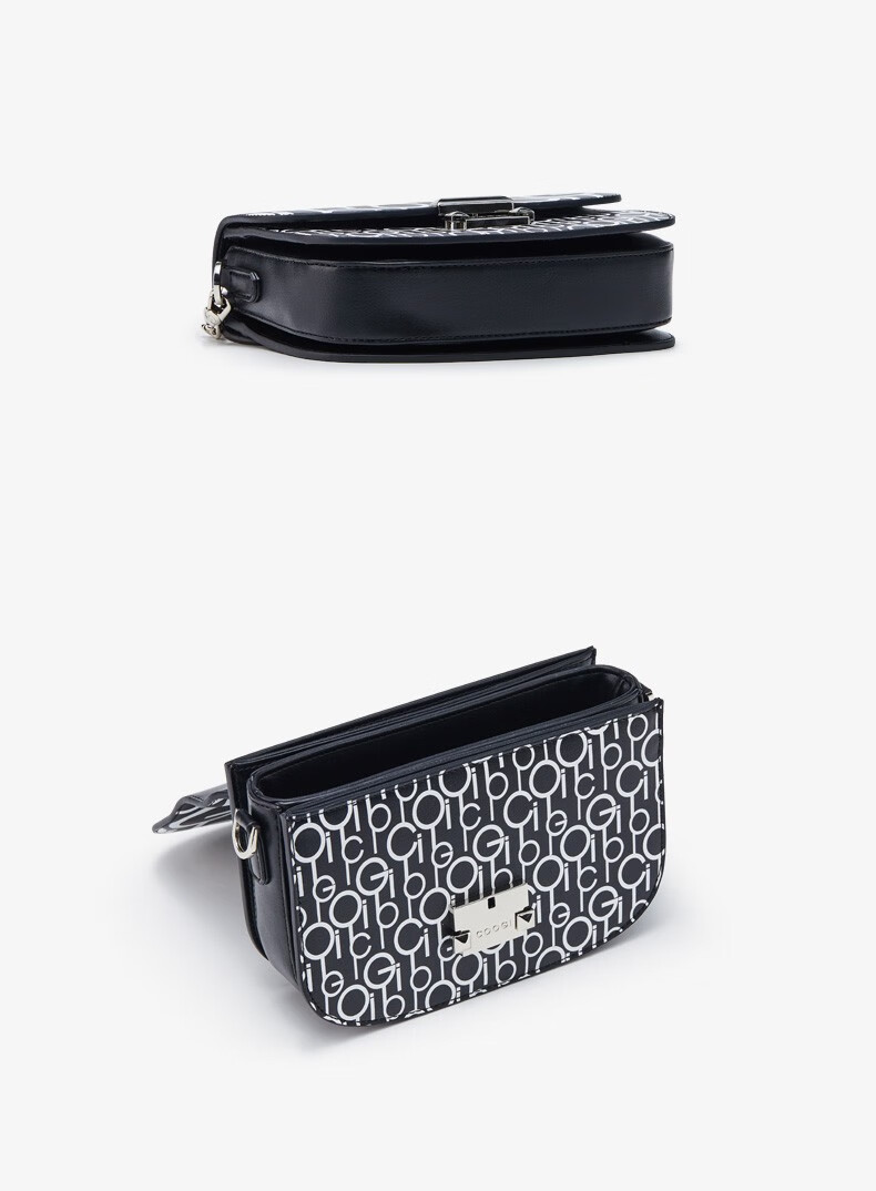 coogi奢侈品包包女包新品女士单肩包女时尚撞色链条斜挎包七夕情人节