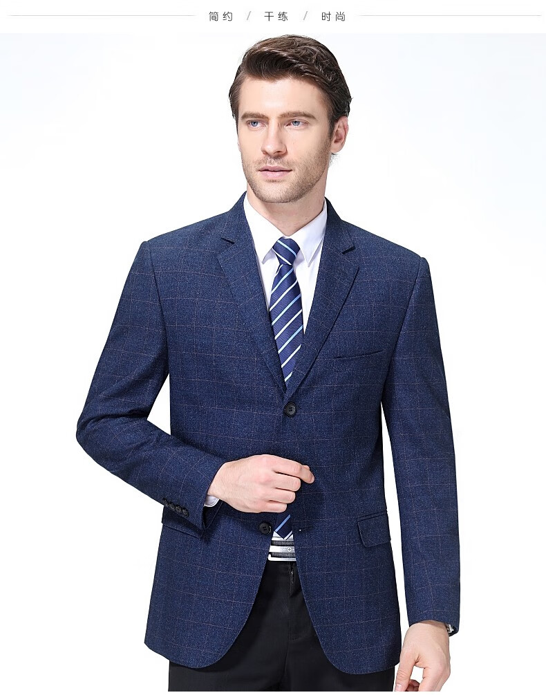 意大利ganibporch轻奢品牌男装高端羊毛西服秋冬新款中年西装外套正装