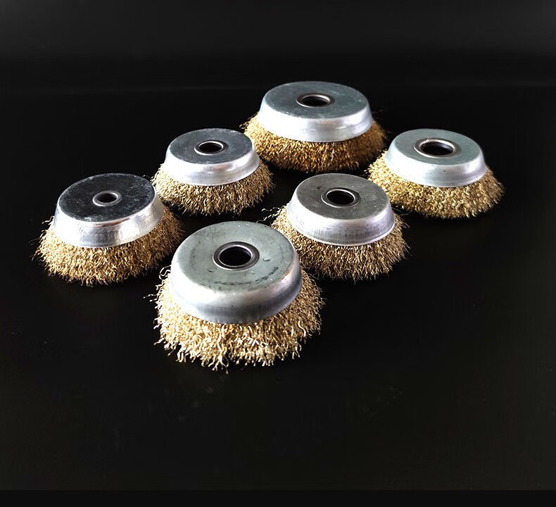 角磨机用钢丝轮碗型钢丝打磨轮金属除锈钢丝刷砂轮片100磨光机 精品