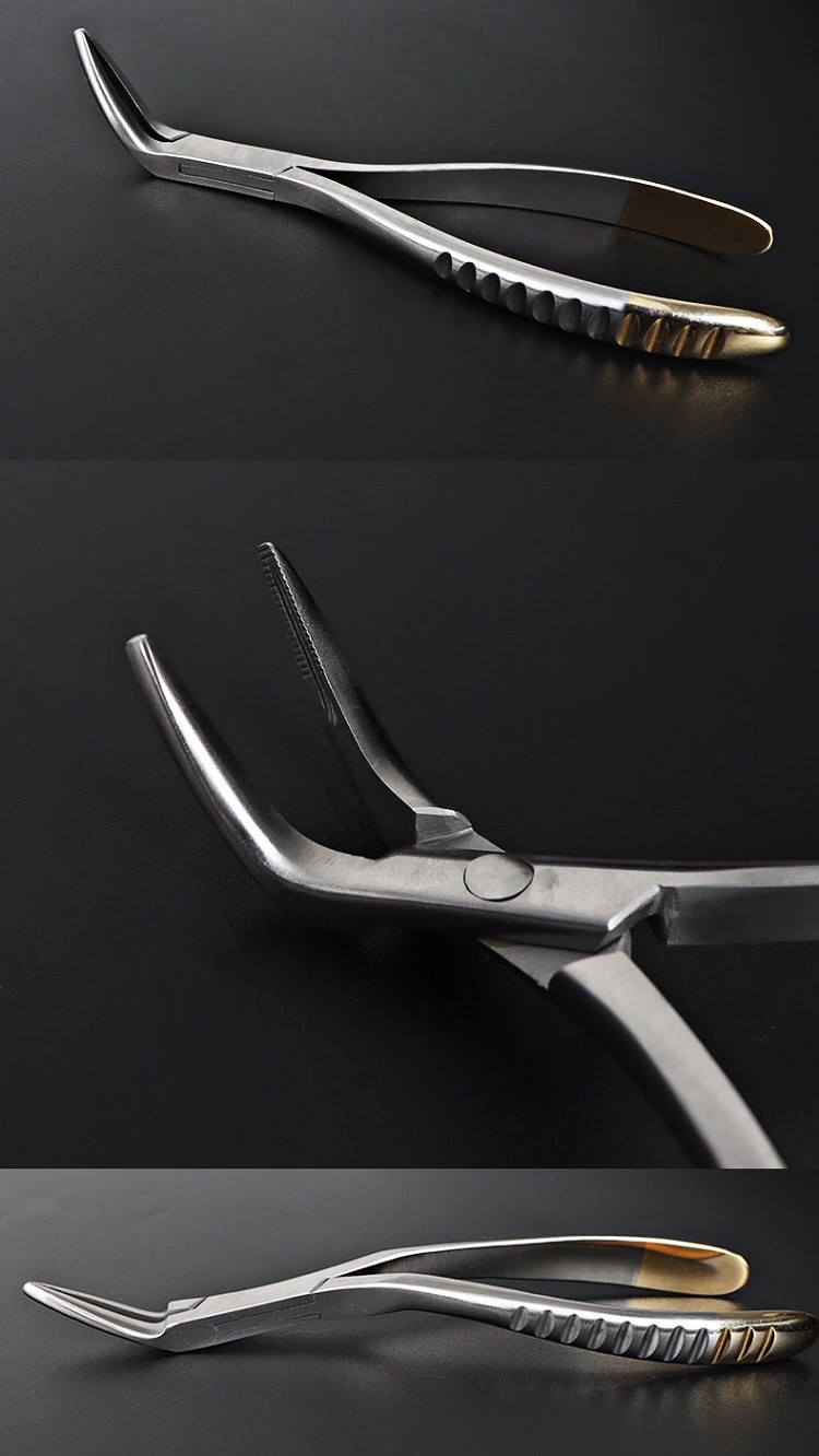 牙科成人儿童拔牙钳口拔牙钳子乳牙家用残根钳牙钳 上颌钳配止血绵球