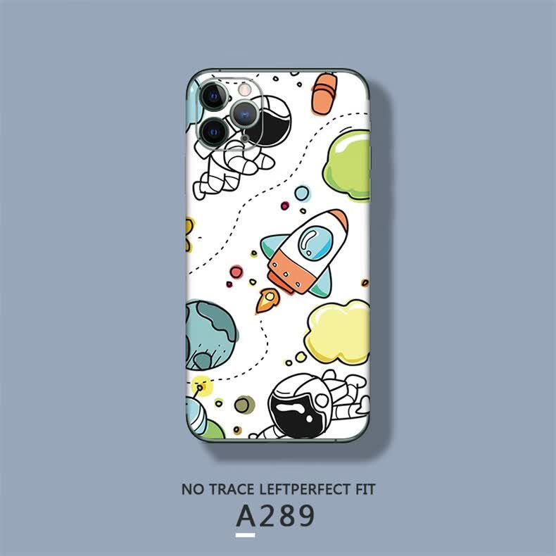 膜11promax背膜背贴iphone78plus彩膜包边xr后背贴纸a294留言手机型号