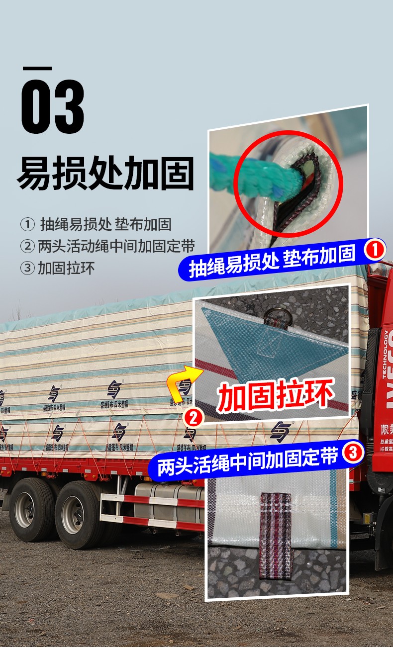 盛德货车篷布42米68米96米13米汽车货车挂车高栏专用篷布防雨布防晒布