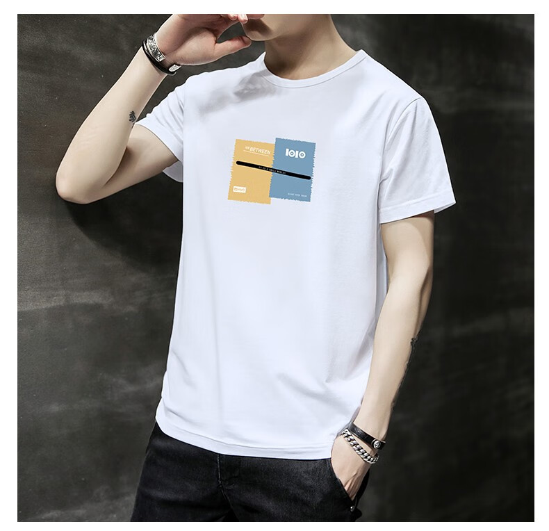 短袖t恤男新款圆领夏季男装夏天衣服男士t恤韩版潮流半袖夏装体恤纯色