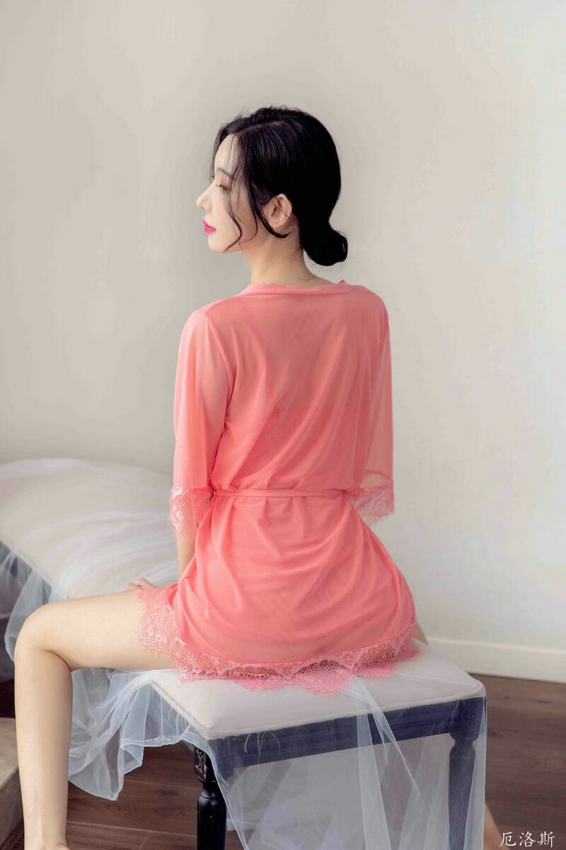 厄洛斯女士情趣内衣宽松大码诱惑吊带性感蕾丝睡衣家居睡裙套装网衣