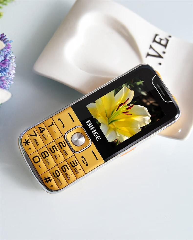 biheea30百合全网通4g老人手机超长待机移动联通电信4g老年手机黑色