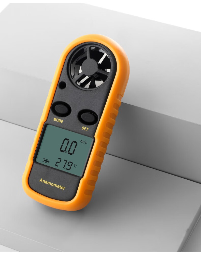 锋上 迷你风速仪 手持式高精度风速测量仪测风温计风力测试仪 迷你