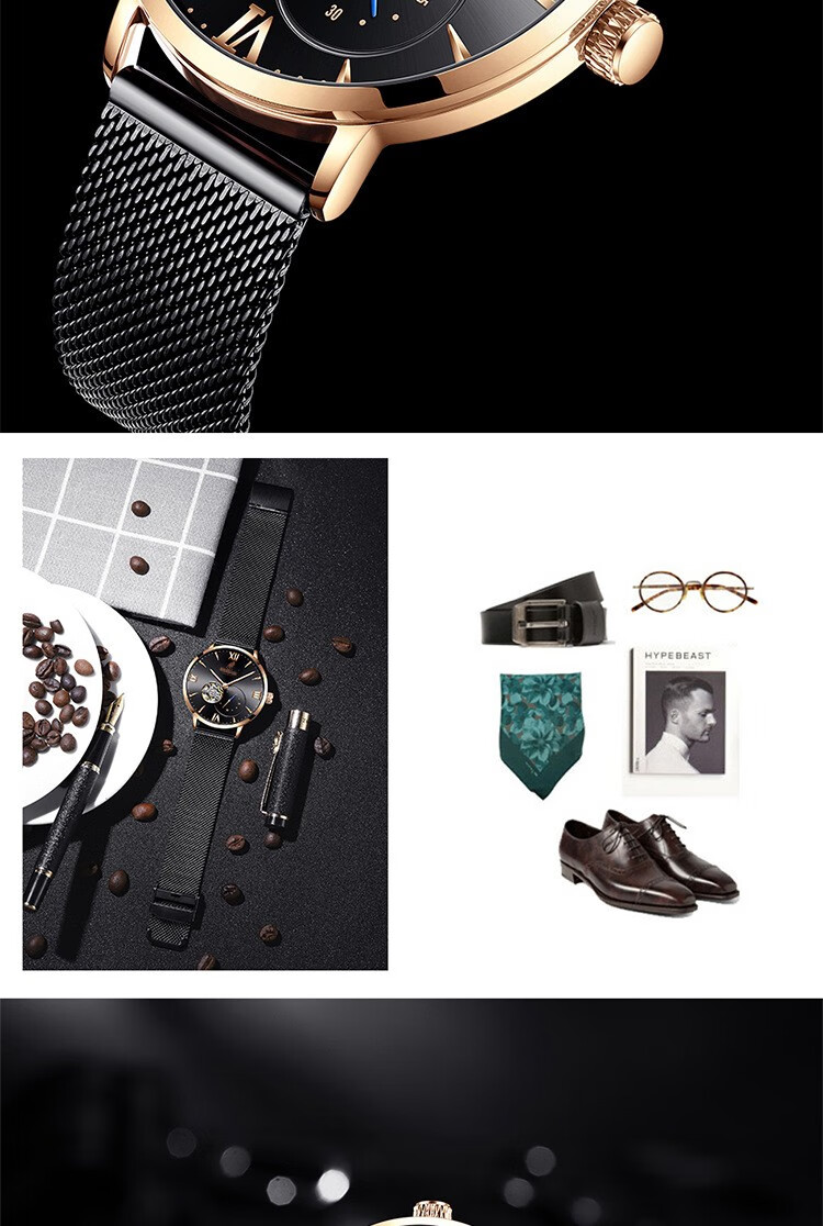 保罗贵族(baoluoguizu) 保罗贵族系列【典雅】男士高端腕表bl8995 间