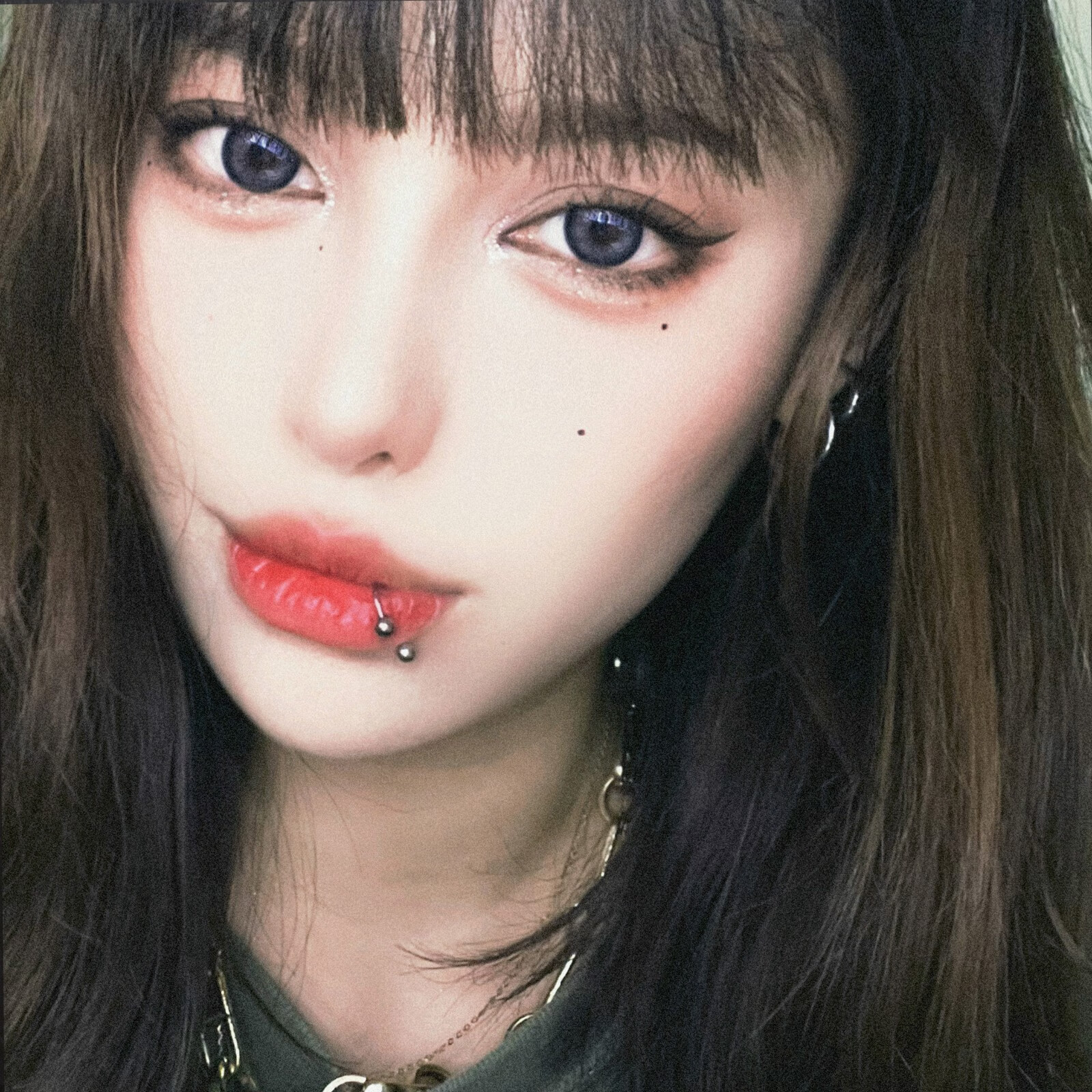 唇钉替换钉唇环酷有洞穿孔饰品潮03杆长12mm杆粗12mm球4mm