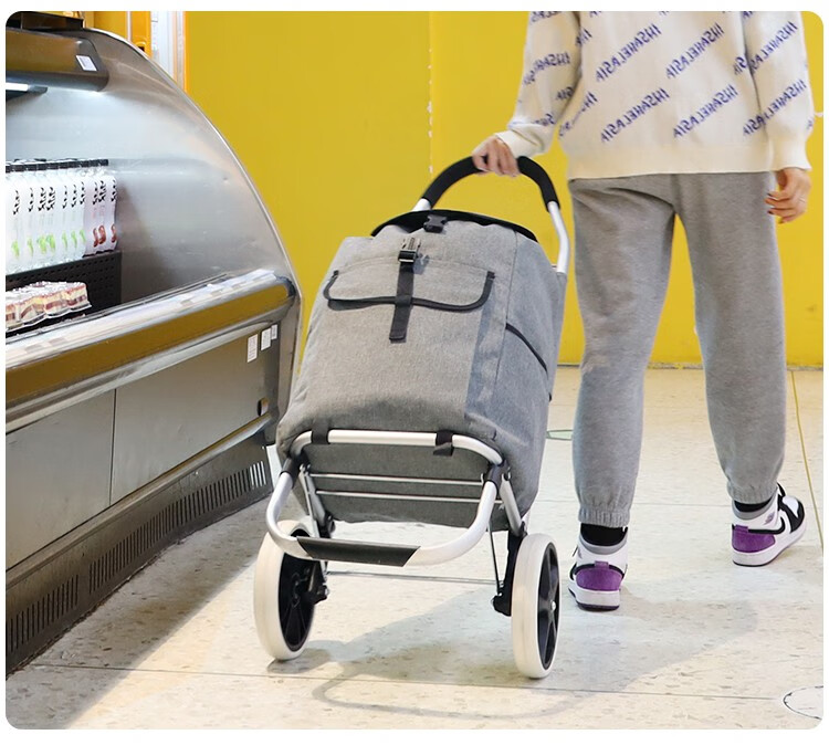 新越昌晖买菜车手拉车超市购物车铝合金小推车行李车拉杆车可折叠便携