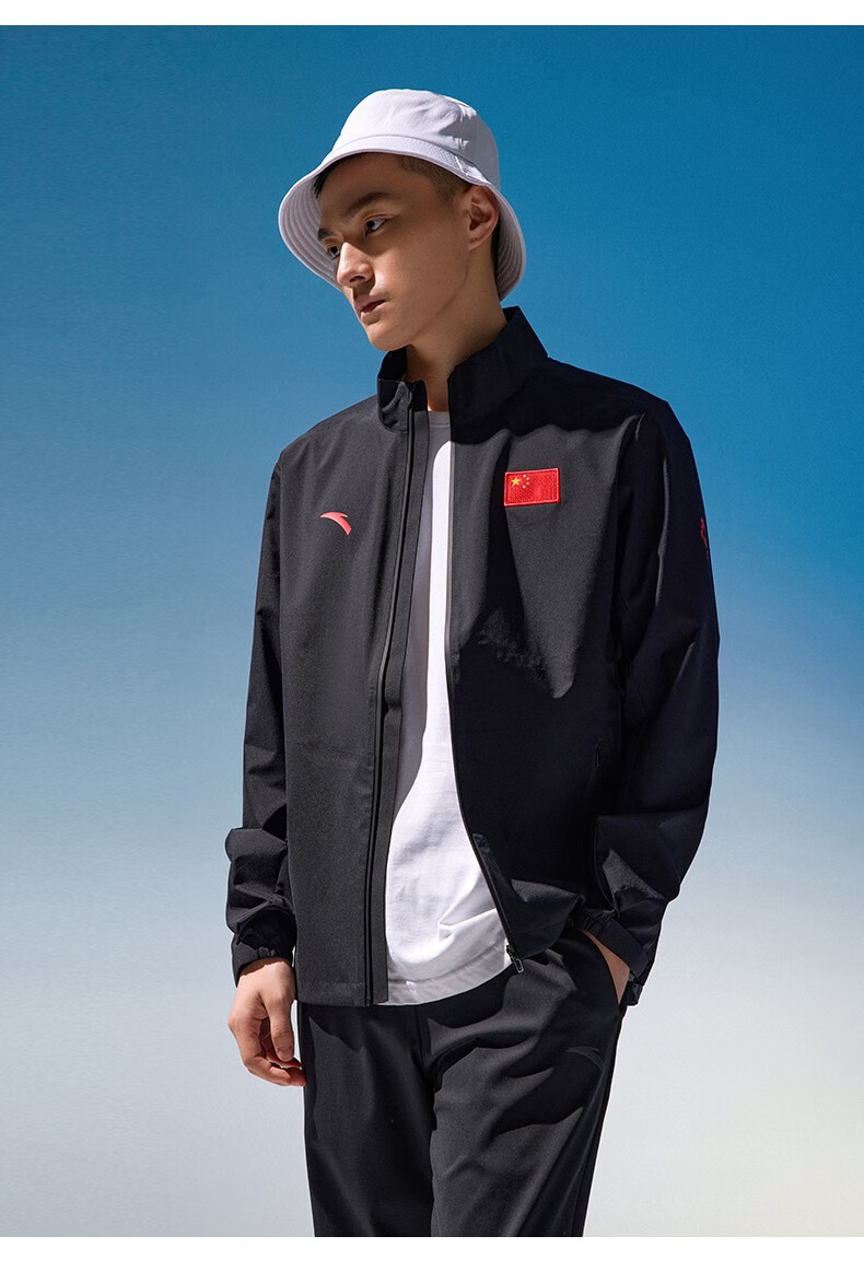 安踏(anta) 【安踏冠军全天候系列】冬奥特许商品国旗款男梭织外套