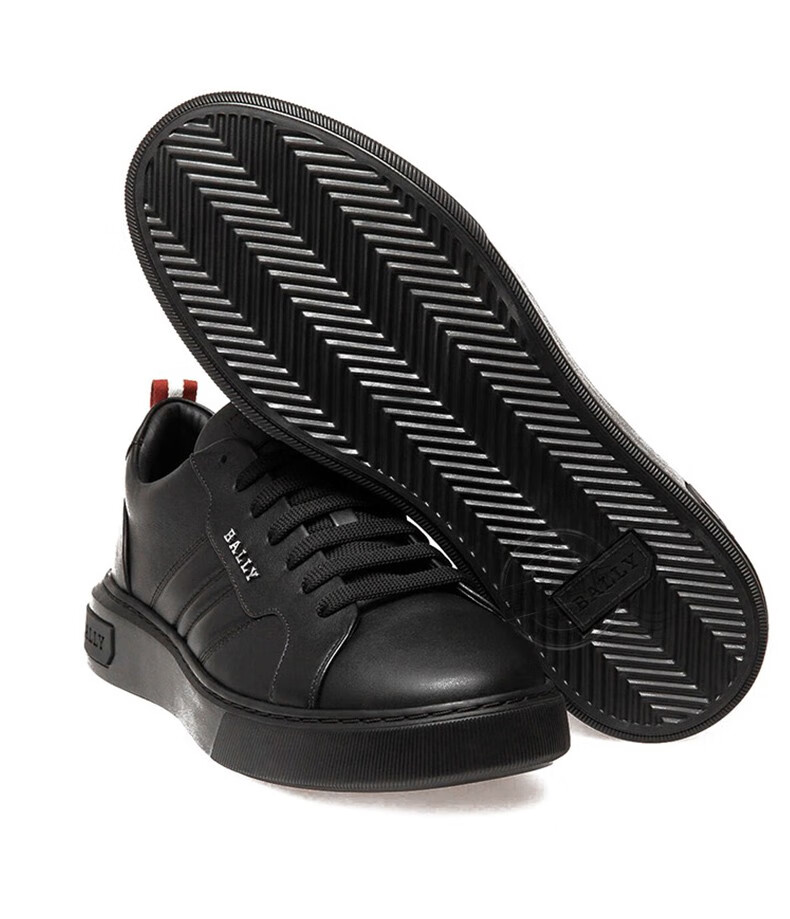 bally巴利男鞋牛皮系带休闲运动鞋6300150lapablk黑色65405