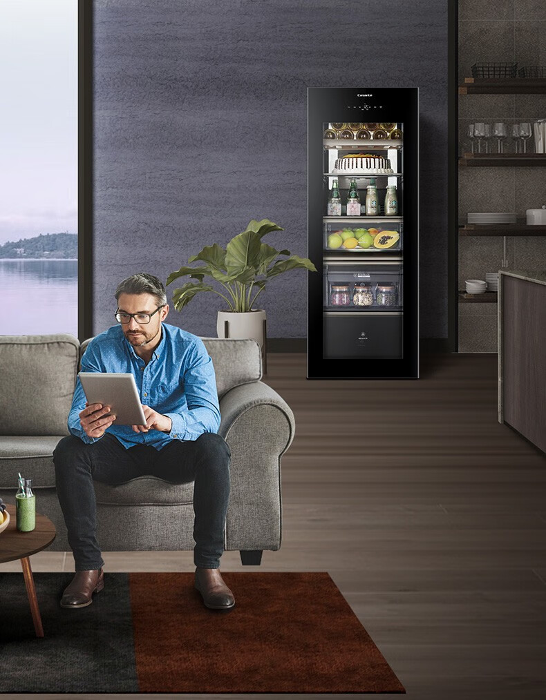 卡萨帝家用总经理室冰吧客厅冰箱冷柜玻璃门水果酒柜茶叶柜保鲜lc172