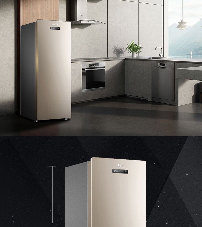 海尔(haier)海尔冰柜家用立式冰柜风冷无霜小冰柜母乳母婴保鲜柜立式