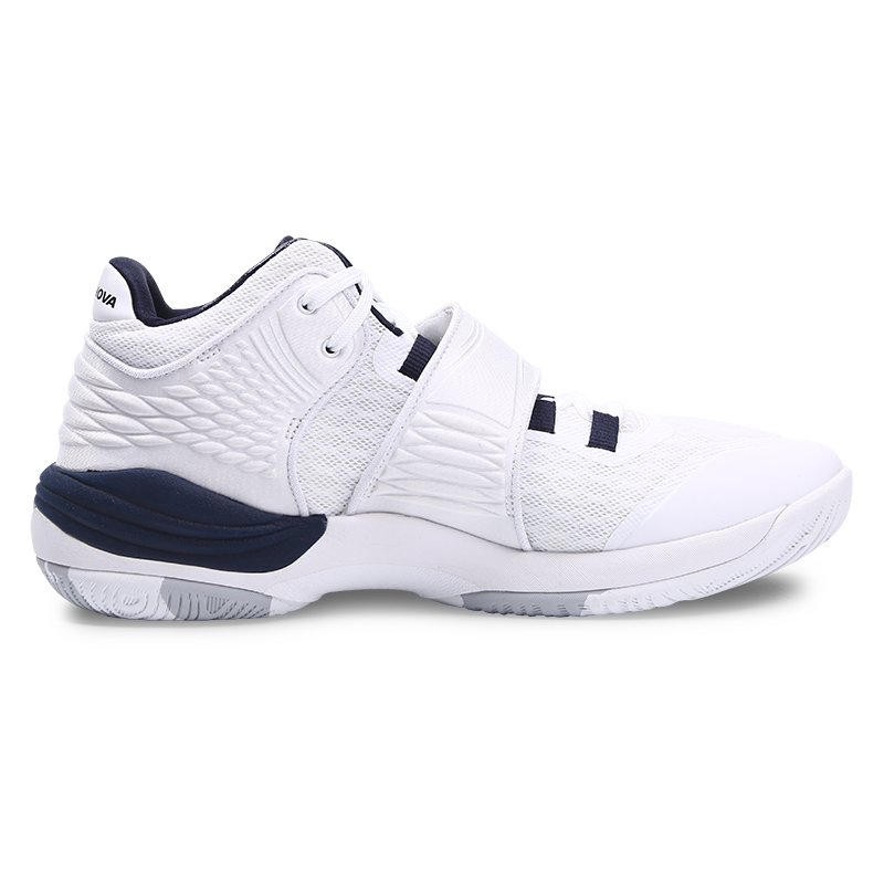 asics亚瑟士篮球鞋invade nova缓震耐磨实战场上球鞋男 白深蓝1061a