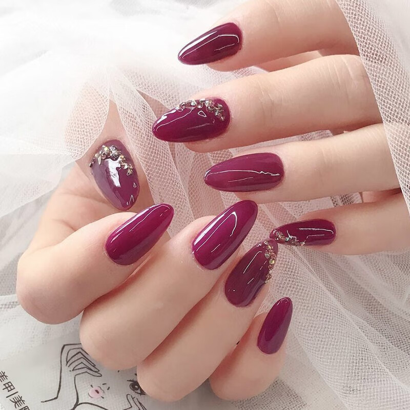 孜甲花穿戴美甲片假指甲贴片成品网红可拆卸甲片哑光磨砂抖音同款 图1