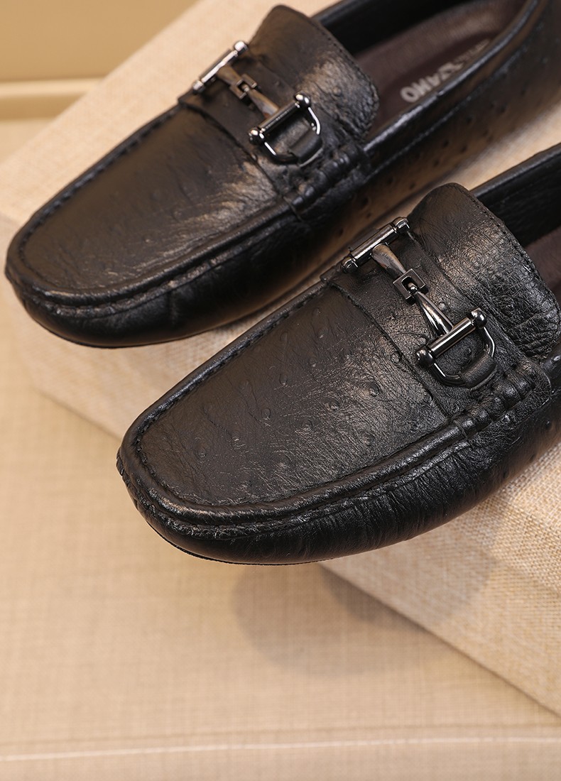 parkaanfo奢侈品男鞋夏季新款透气豆豆鞋男士一脚蹬休闲鞋子男轻奢