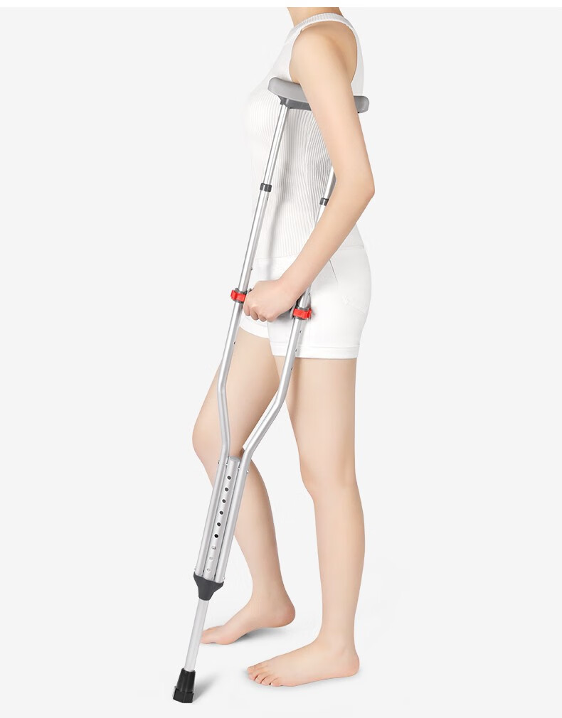 冠爱(guanai)医用腋拐骨折拐杖老人康复助行器病人行走辅助铝合金拐杖