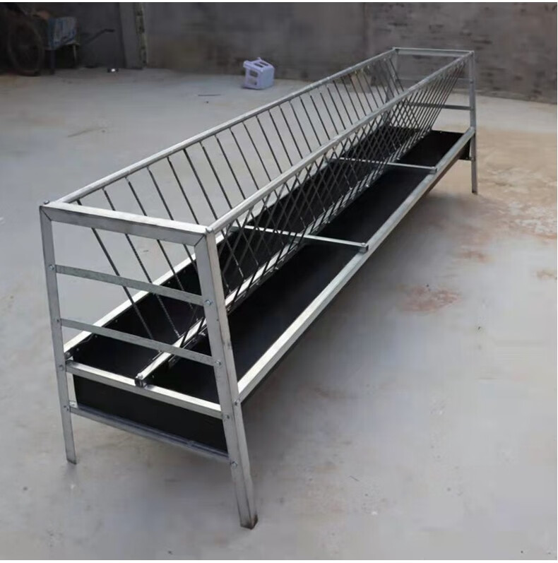 耐尔尼羊槽食槽喂羊槽双面羊食槽羊用食槽输送带架子羊用饮水槽羊用
