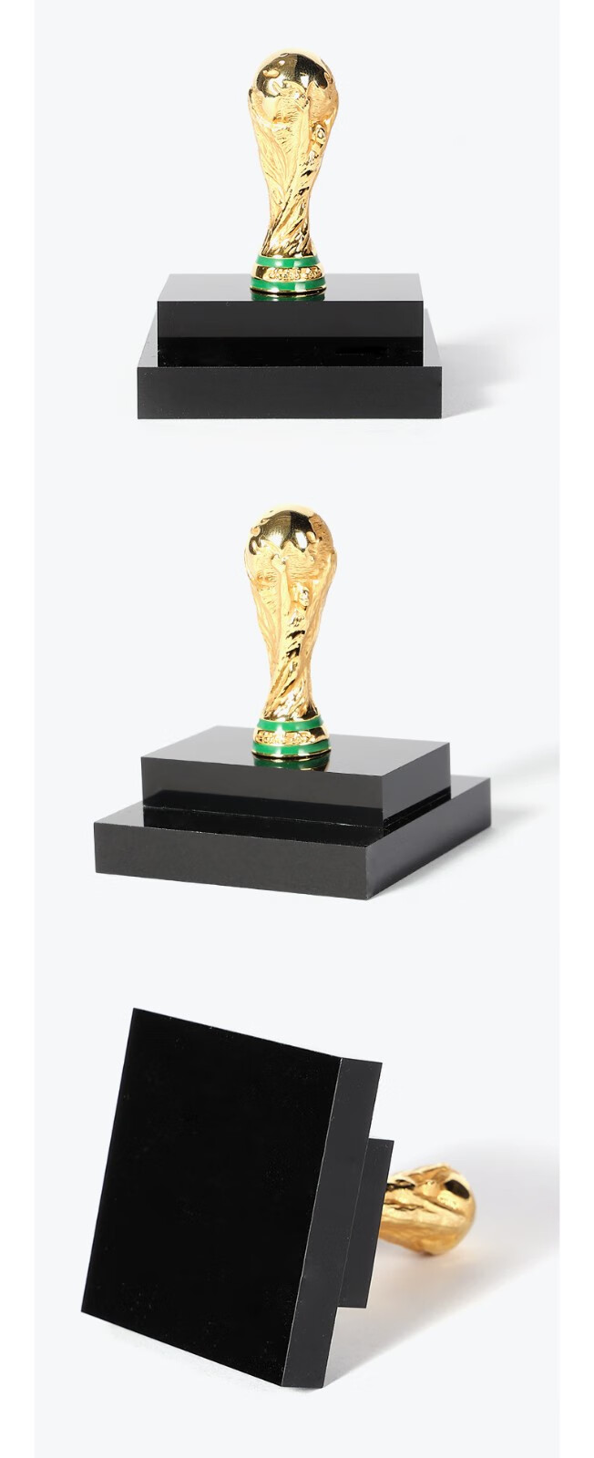 2022卡塔尔世界杯大力神杯模型45mm高度展示罩收藏品纪念品足球周边
