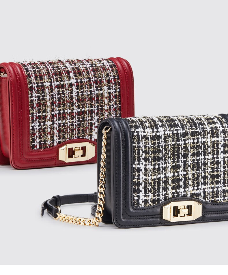 coogi奢侈品牌包包女包单肩包女百搭女士斜挎包时尚小香风菱格链条