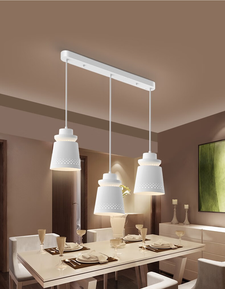 公牛客厅吊灯餐厅吊灯led照明吊顶灯具现代简约灯餐吊灯家用北欧现代