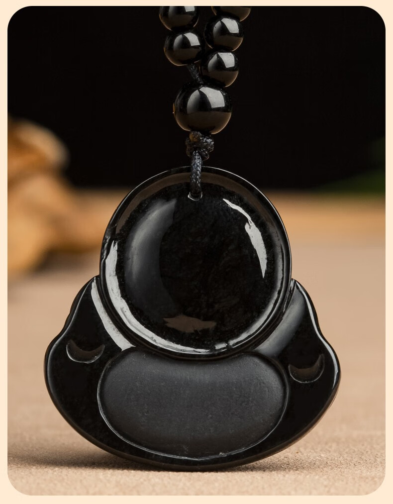 世盈 缅甸a货墨翠玉佛吊坠佛公墨玉男女款挂件玉坠子 附鉴定证书 佛公