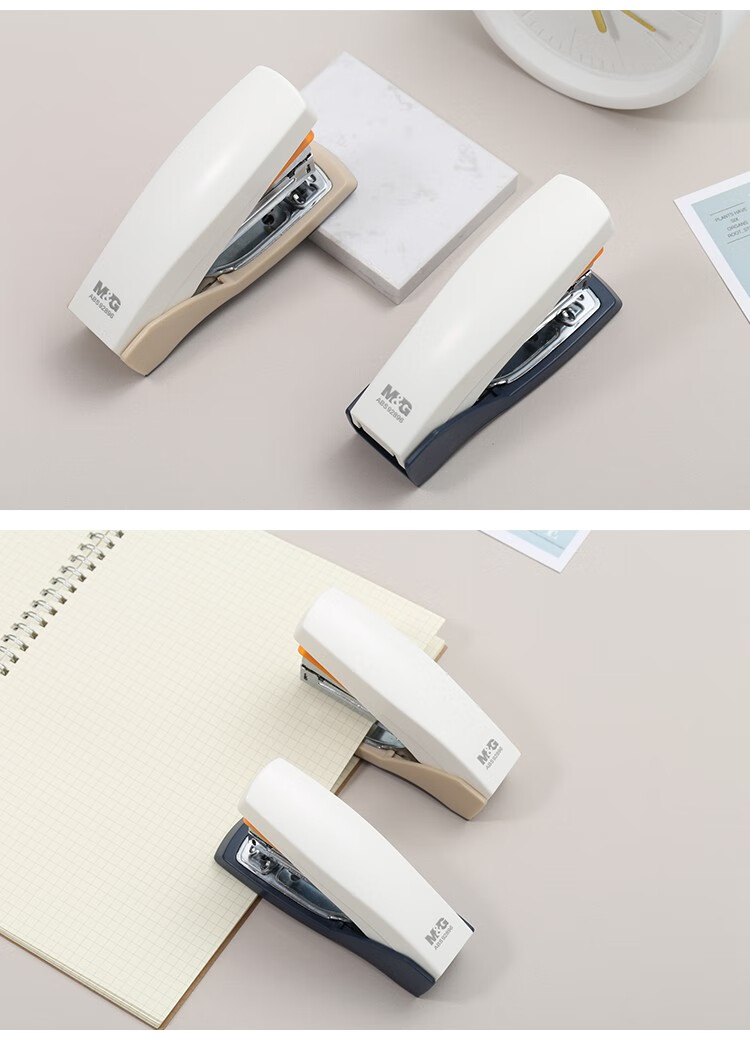 晨光 订书机订书器省力型大12号办公用品 abs92896 颜色随机 1个装【