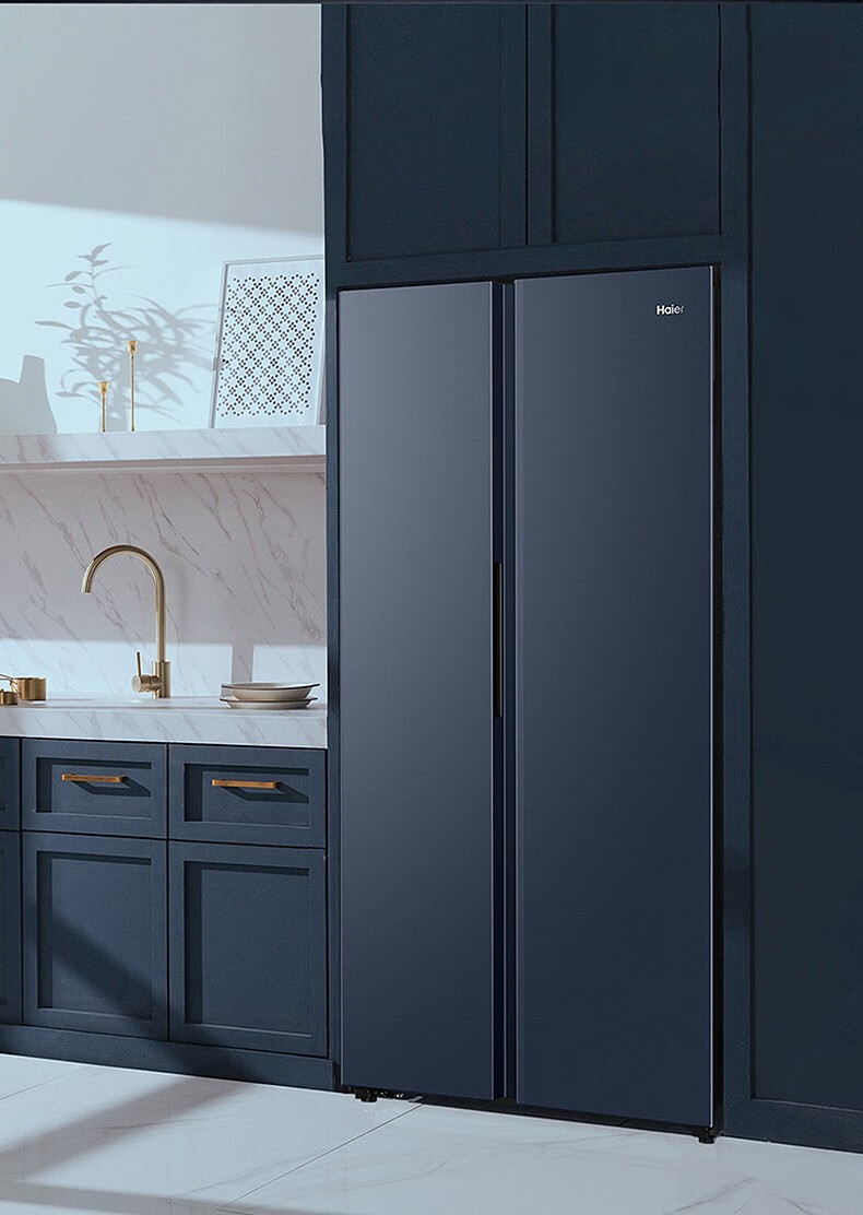 2022新品海尔haier冰箱双开门新一级能效双变频超薄嵌入式对开门风冷