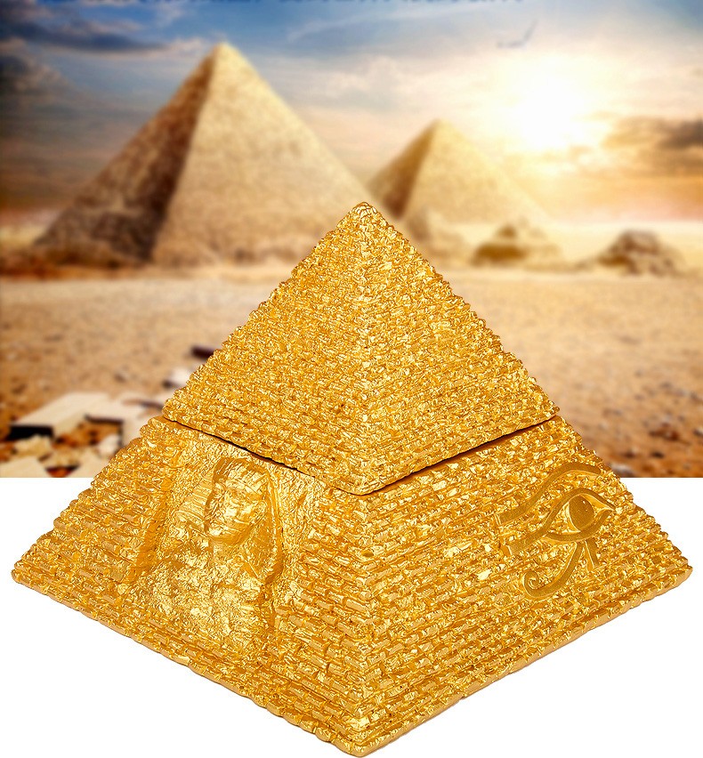 泰山祥云阁  金字塔摆件 能量金字塔能量发生器能量塔古埃及家居装饰