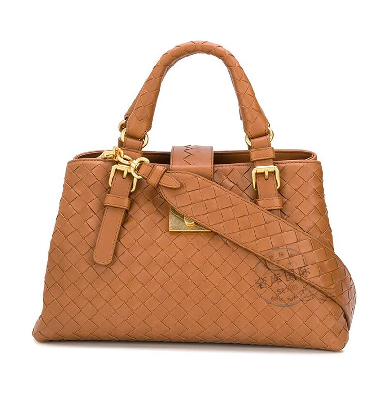 bottega veneta宝缇嘉女包方形编织纹手提包576337 vq13c 1229 黑灰色