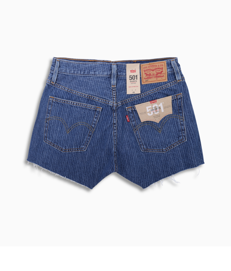 levis李维斯春季女士501经典直筒牛仔短裤563270109levis牛仔色28