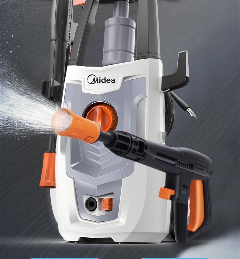 美的midea家用洗车机高压水枪清洗机大功率洗车泵电动洗车水枪神器刷