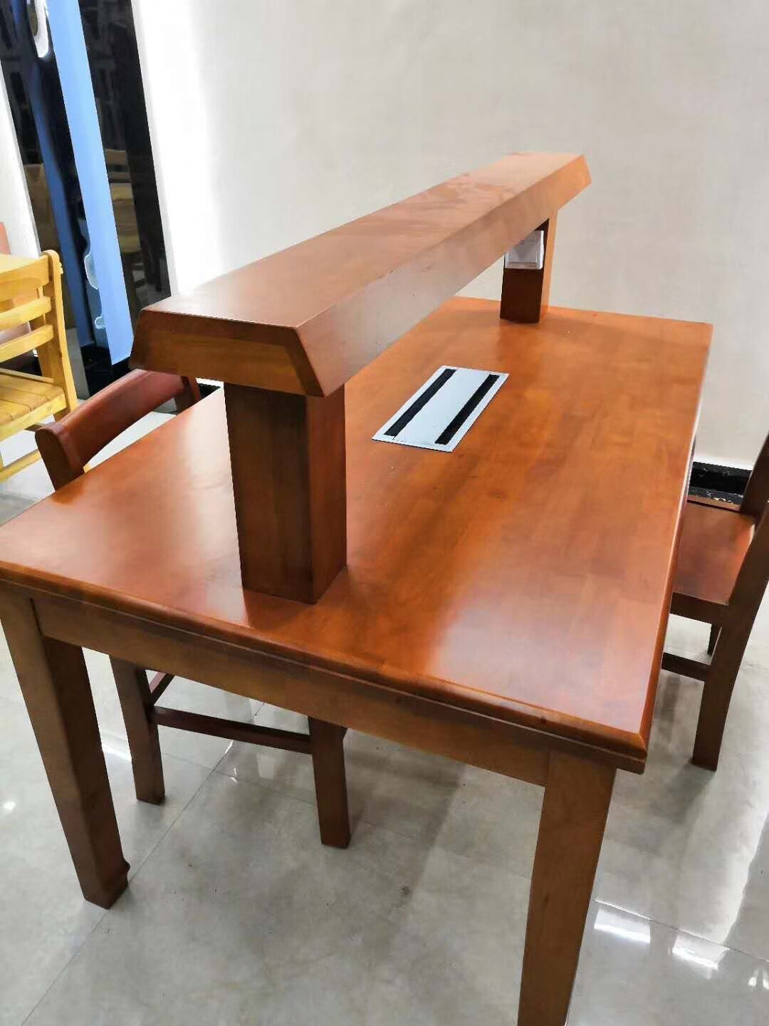 送货上门定制图书馆阅览桌带灯读书桌钢木源头厂家可出技术方案配套