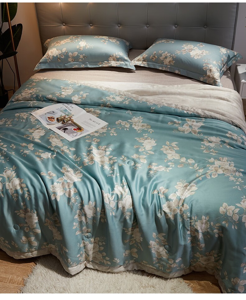 博洋家纺40支抑菌天丝夏凉被芯 夏季可水洗空调被100%莱赛尔被子夏被