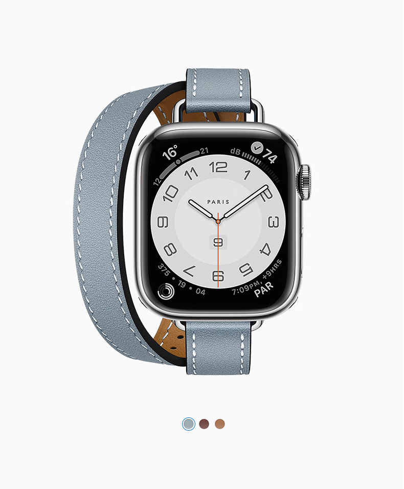 苹-果手表表带apple watch7爱马仕款真皮表带iwatch6/5/4/3/2/se 【心