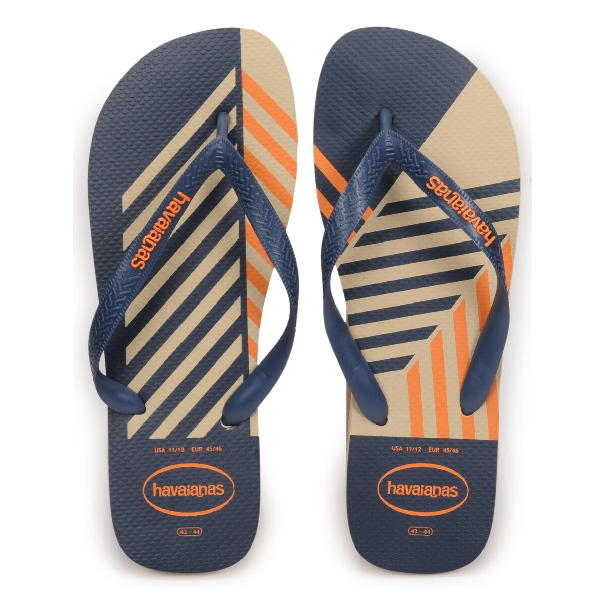 havaianas哈瓦那男鞋蓝色橙色人字拖沙滩鞋潮流百搭人气新品透气夏季