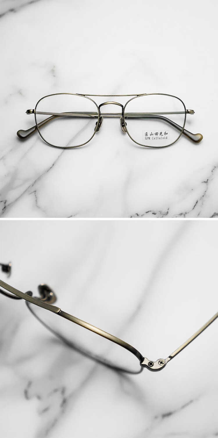 tvr光学眼镜框架日本手工眼镜金属镜框全框复古眼镜男女时尚复古眼镜
