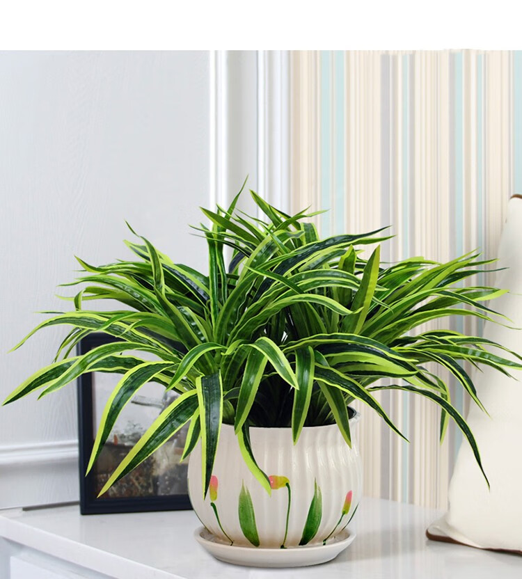 映容 仿真绿植盆栽 假绿萝盆景装饰植物摆件塑料吊篮室内阳台摆放办公