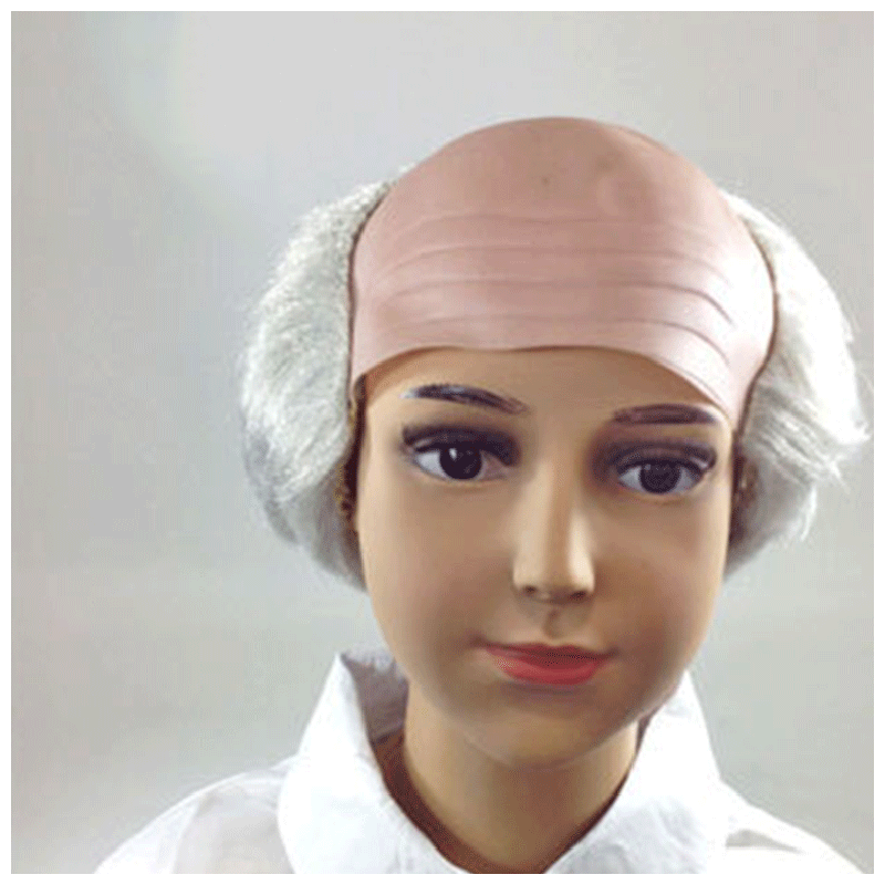 秃顶老头秃头地中海假发头套儿童搞怪搞笑装扮舞台表演道具典雅黑儿童