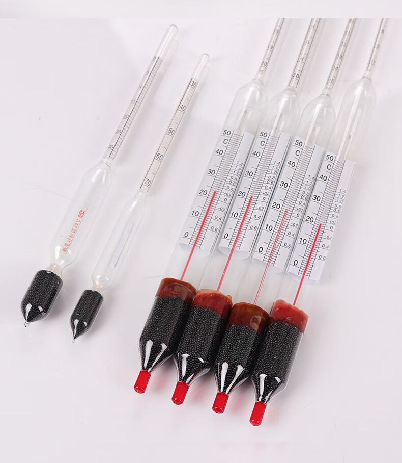 精创衡附温糖度计精酿鲜啤酒制作用糖度带有温度0-10-20-30规格0-6度5