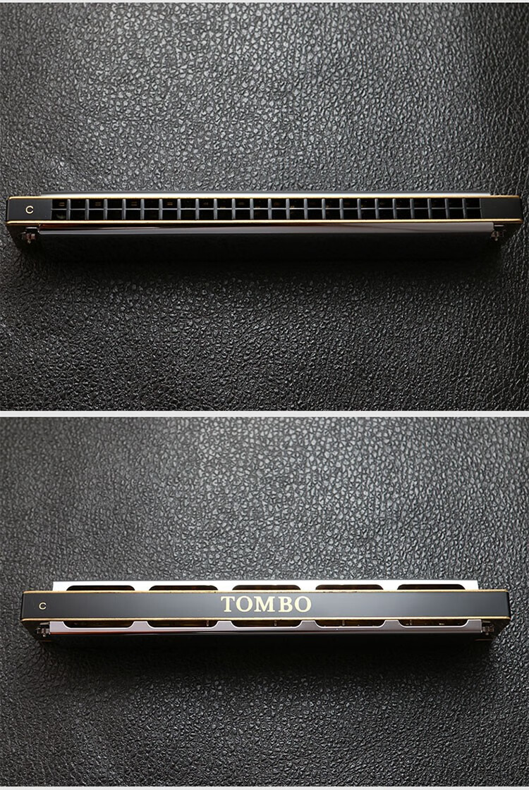 日本tombo通宝6624s口琴24孔复音c调成人男士初学入门专业演奏级 g#调