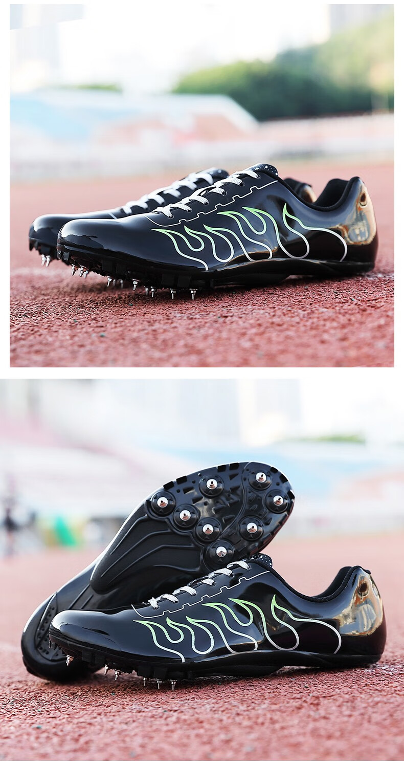 绛天秋款跳高鞋专业跳高钉鞋田径比赛立定跳远鞋中高考蛙跳轻便支撑革