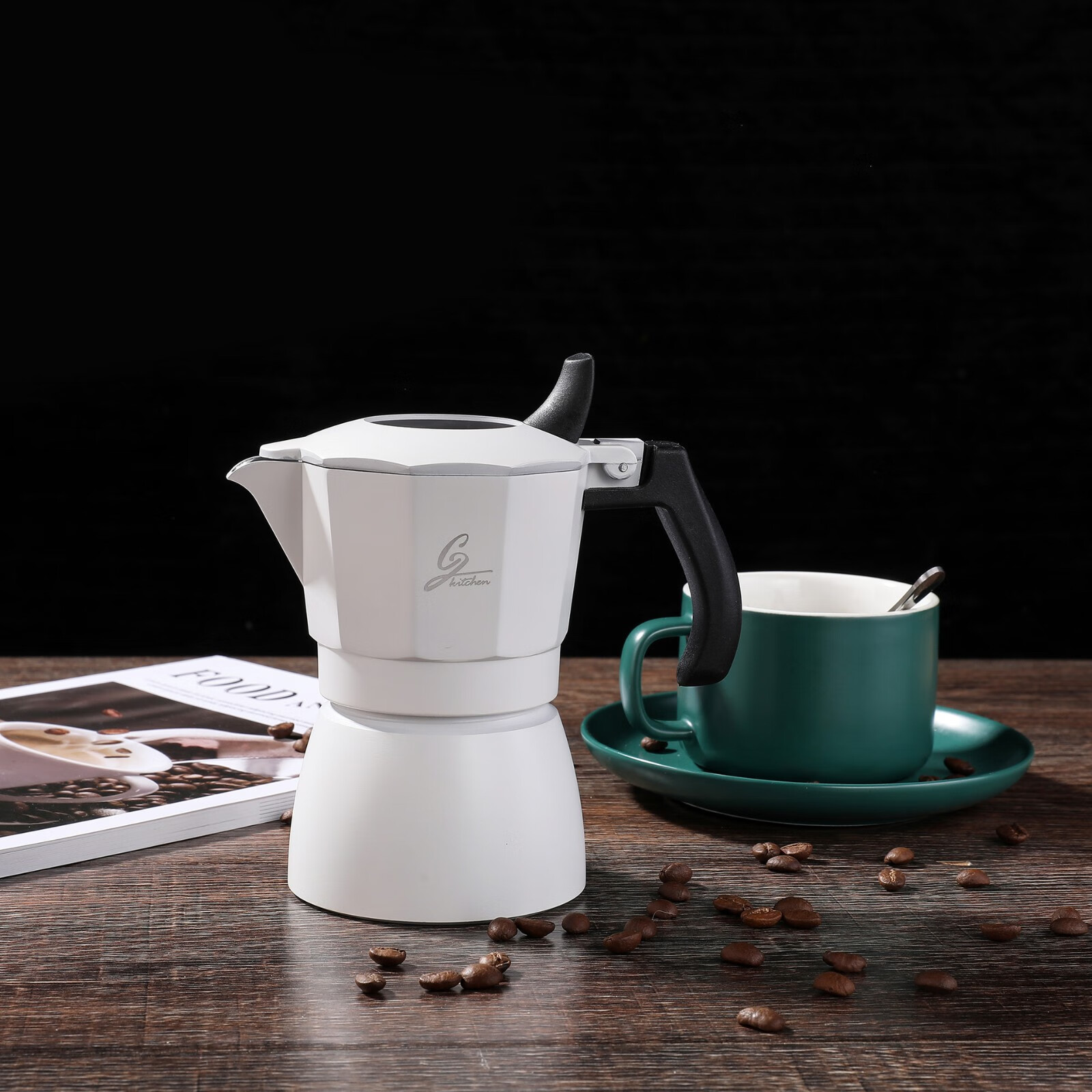 gok双阀意式摩卡壶咖啡器具家用便携高度萃取油脂手冲咖啡壶户外露营