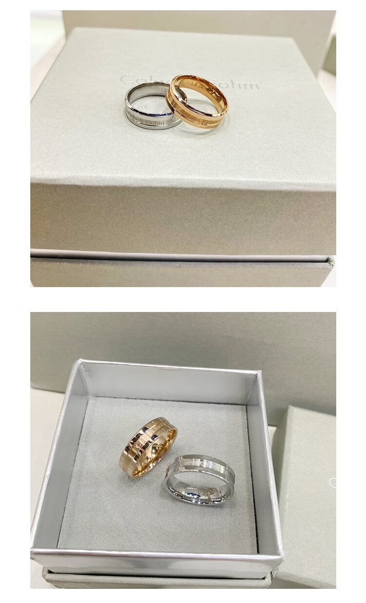 ck旗舰官方店小黑陶瓷戒指情侣对戒时尚饰品男士女士食指一对指环情人