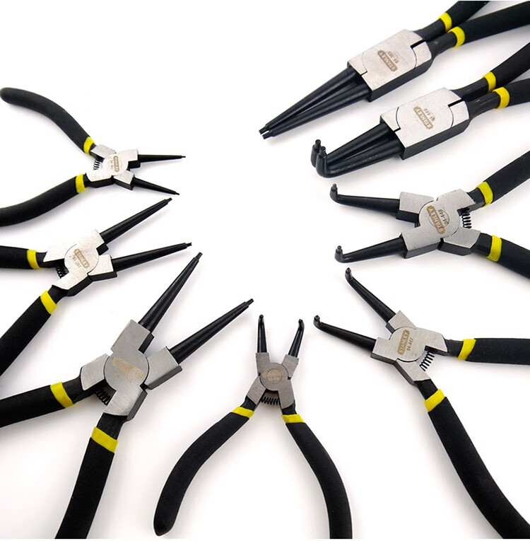 史丹利德式卡簧钳子 内卡外卡多功能挡圈钳卡环钳 孔用直嘴卡簧钳13