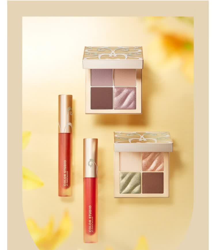 玛丽黛佳mariedalgarcolorstudio色彩工作室舞色探春四色眼影6gpurple